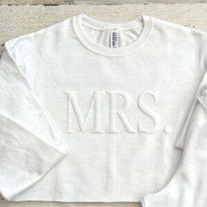 Jerzees White Mrs. Crewneck Sweatshirt